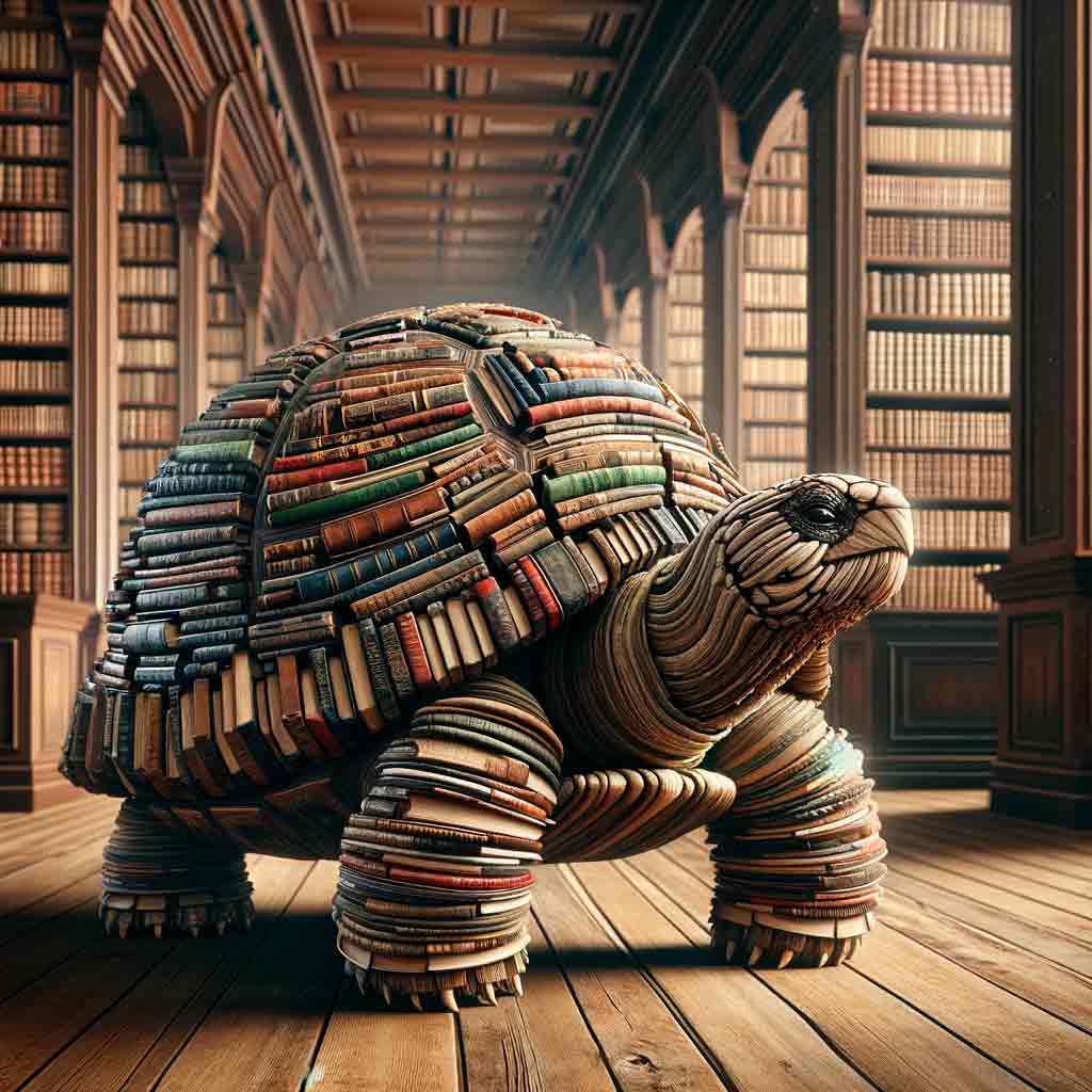 Bücherschildkröte