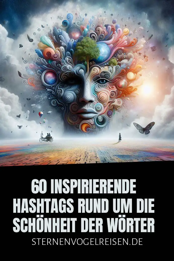 60 inspirierende Hashtags rund um die Schönheit der Wörter