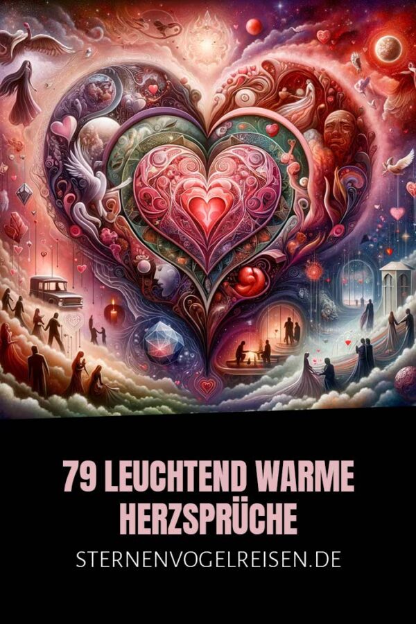 79 leuchtend warme Herzsprüche