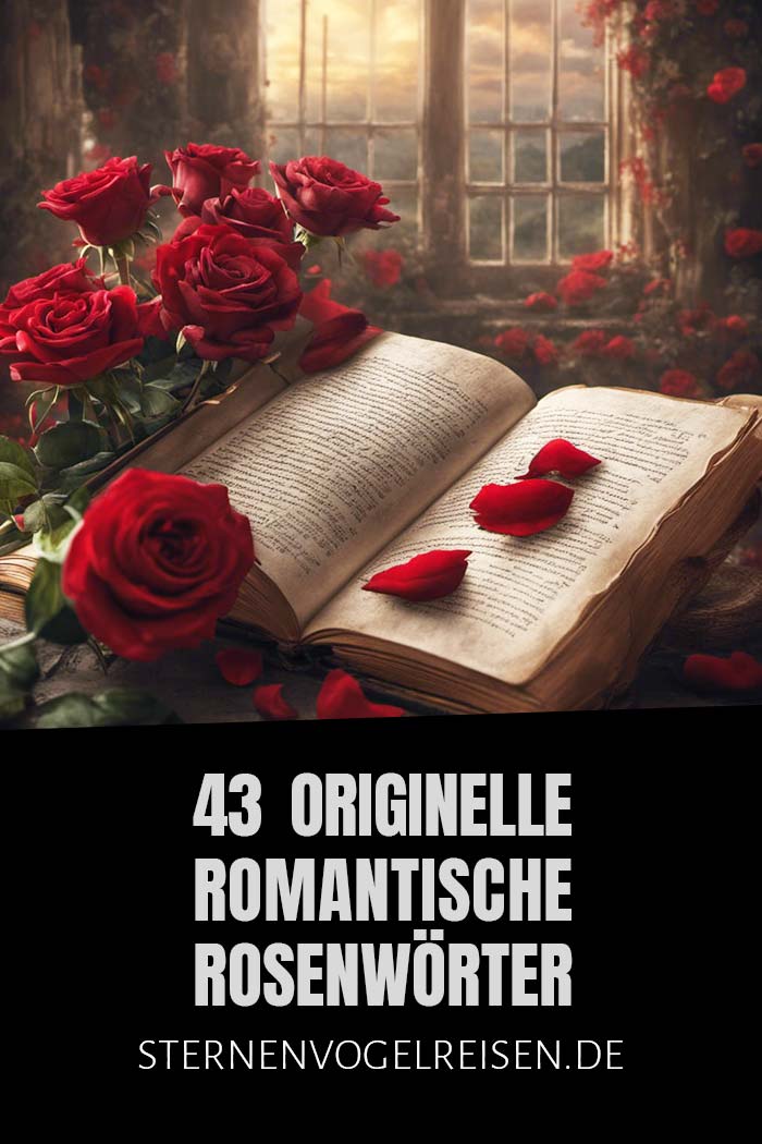 43 originelle romantische Rosenwörter