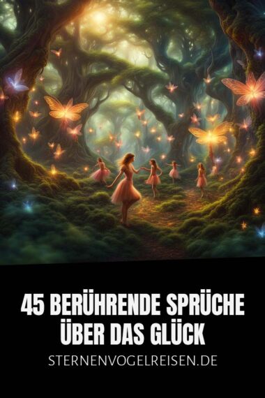 45 berührende Sprüche über das Glück