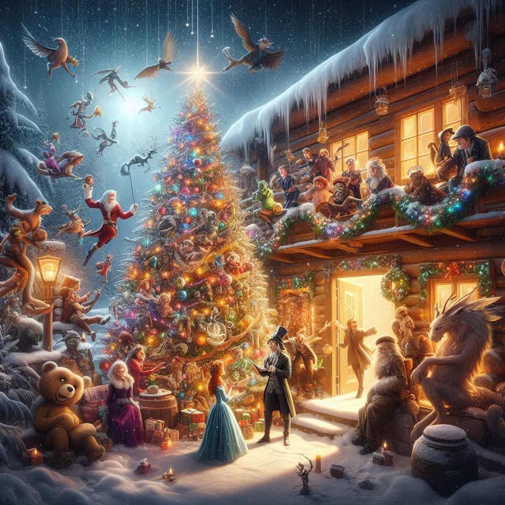 Weihnachtsgrüße von berühmten Romanfiguren