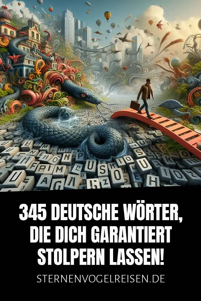 345 deutsche Wörter, die dich garantiert stolpern lassen!